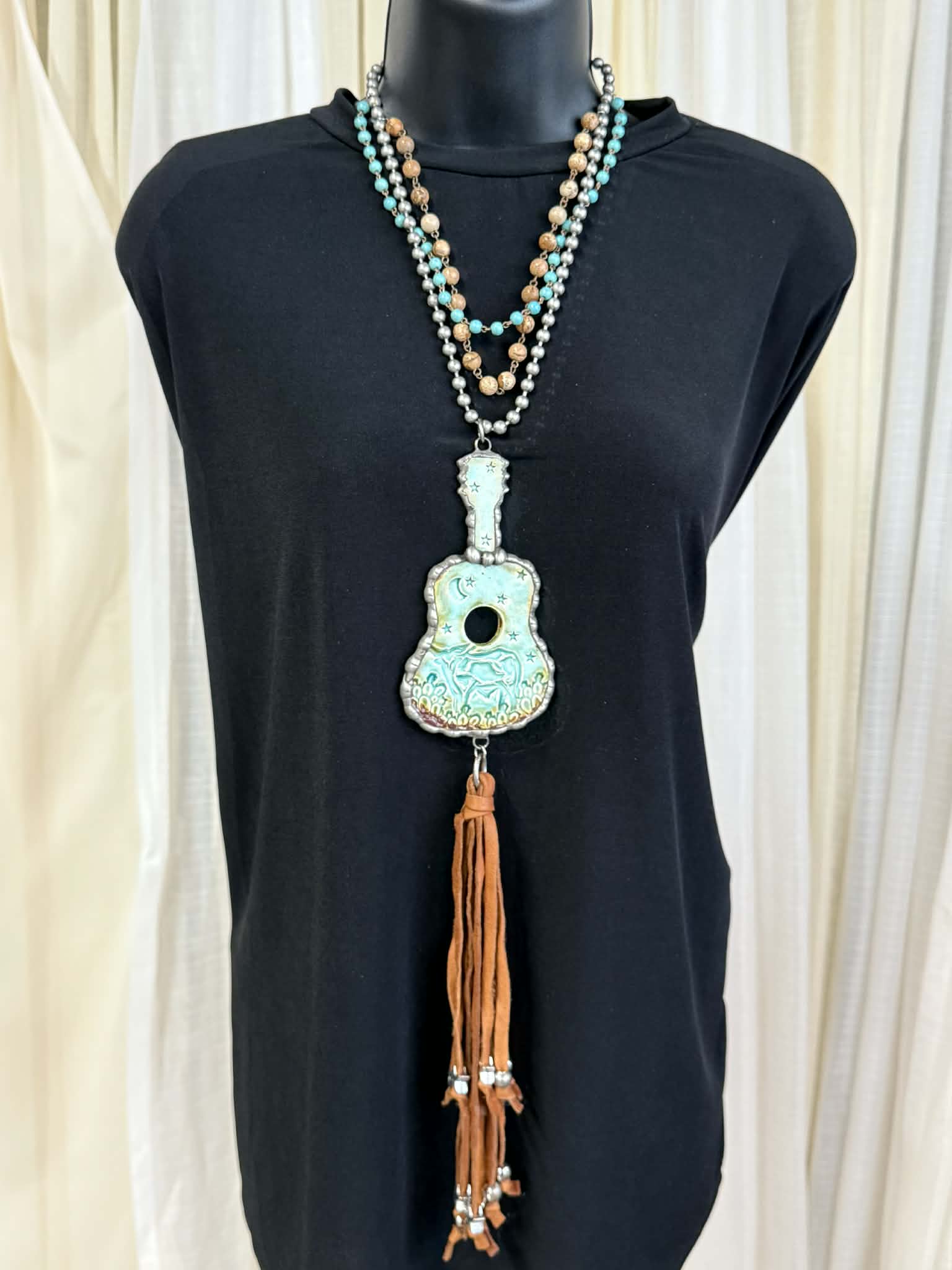 Art by Amy Melody Mirage Guitar Necklace