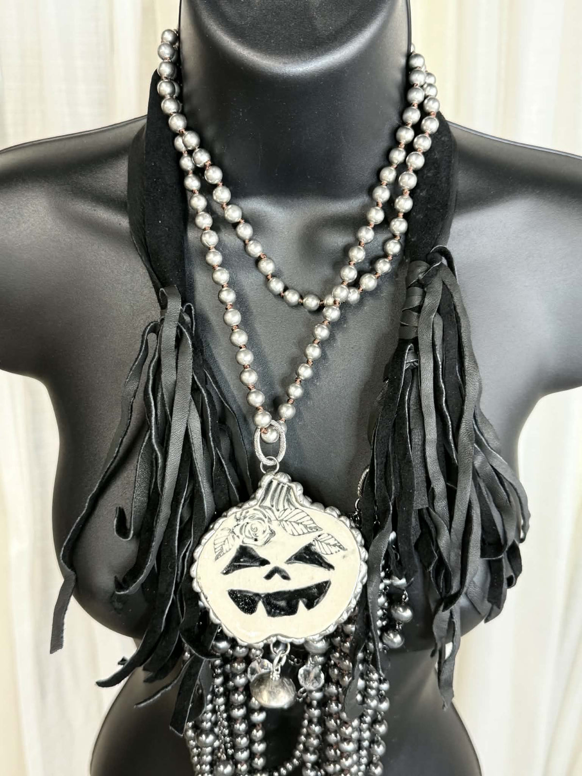 Art by Amy Pottery Pumpkin Necklace