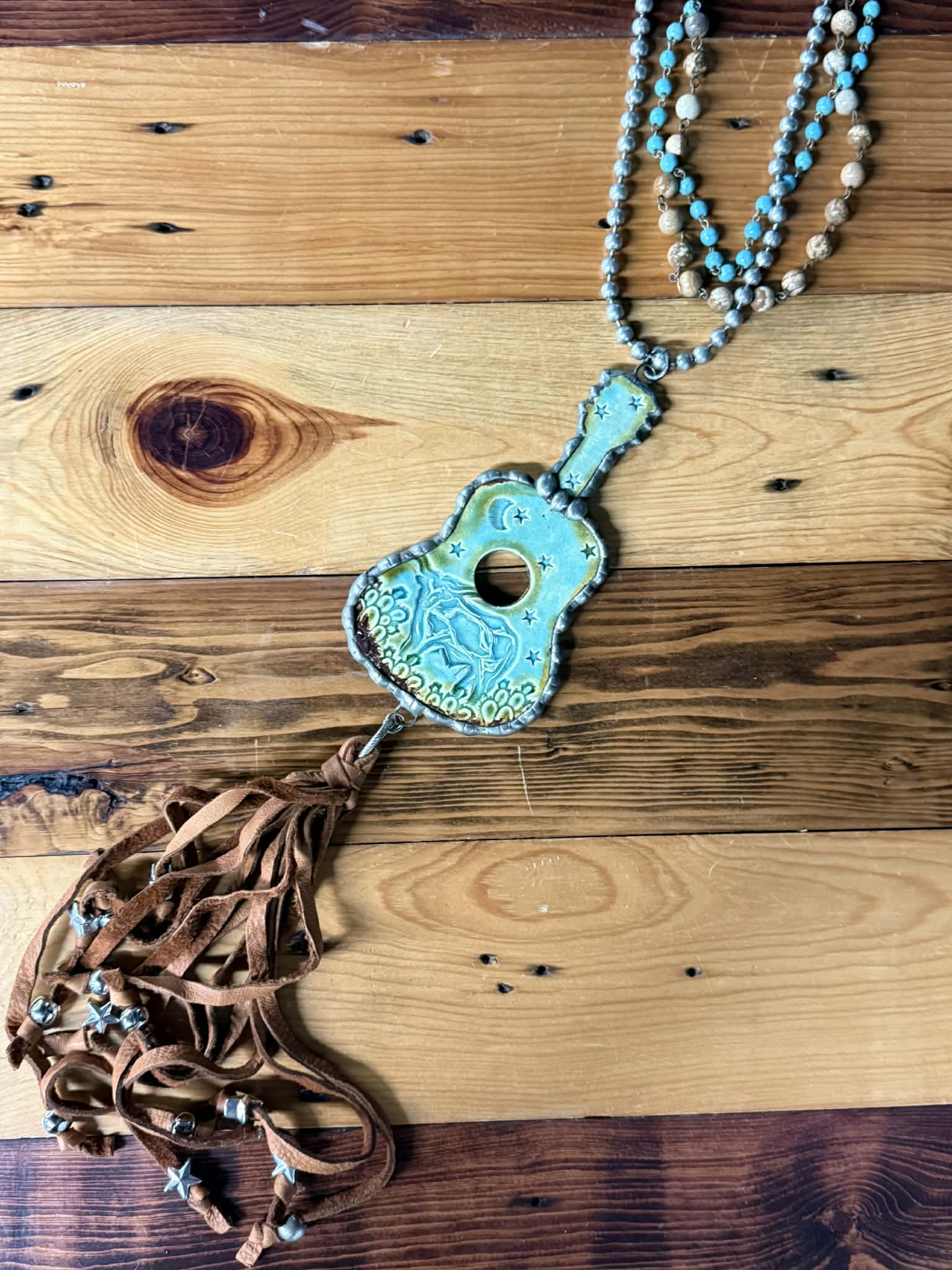 Art by Amy Melody Mirage Guitar Necklace