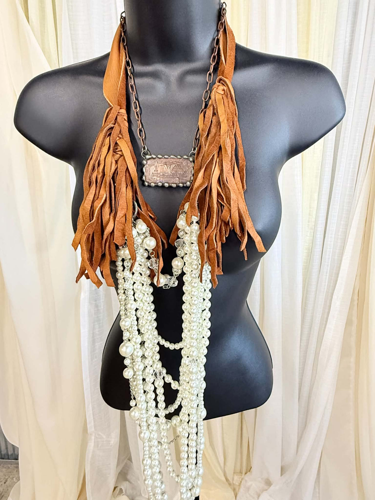 Copper Dollar Necklace