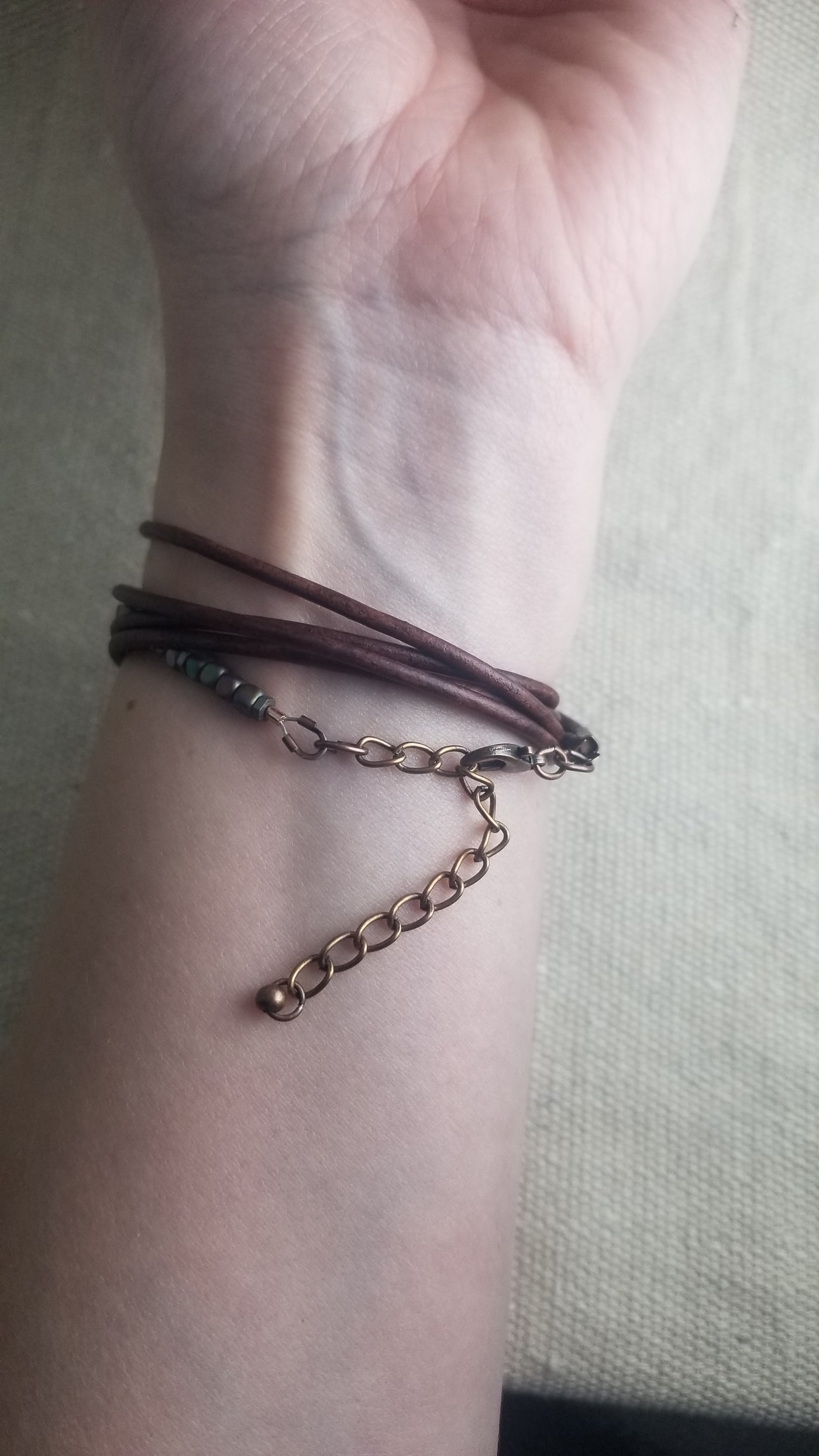 Cherish- Morse Code Wrap Bracelet