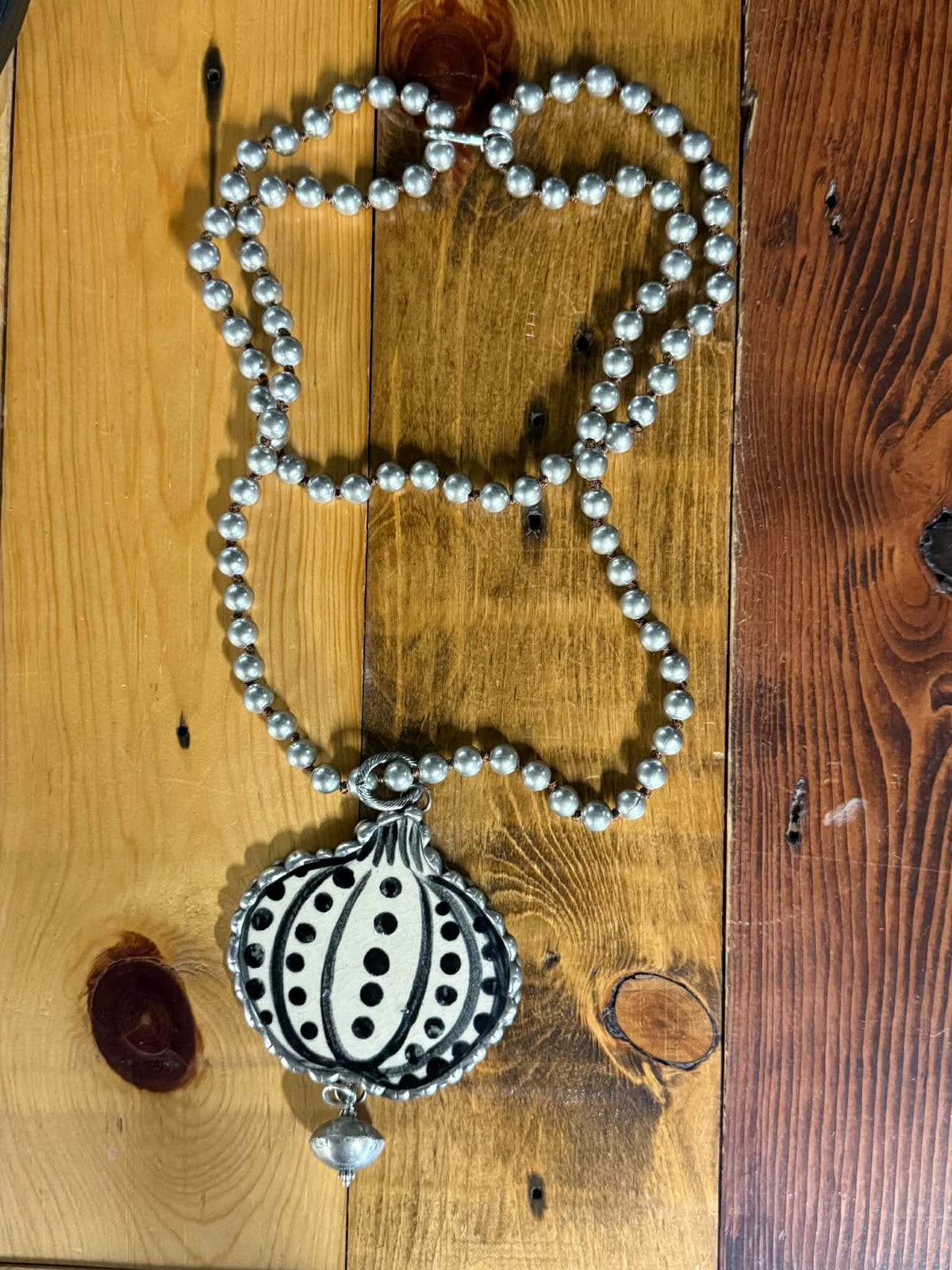 Art by Amy Pottery Pumpkin Necklace