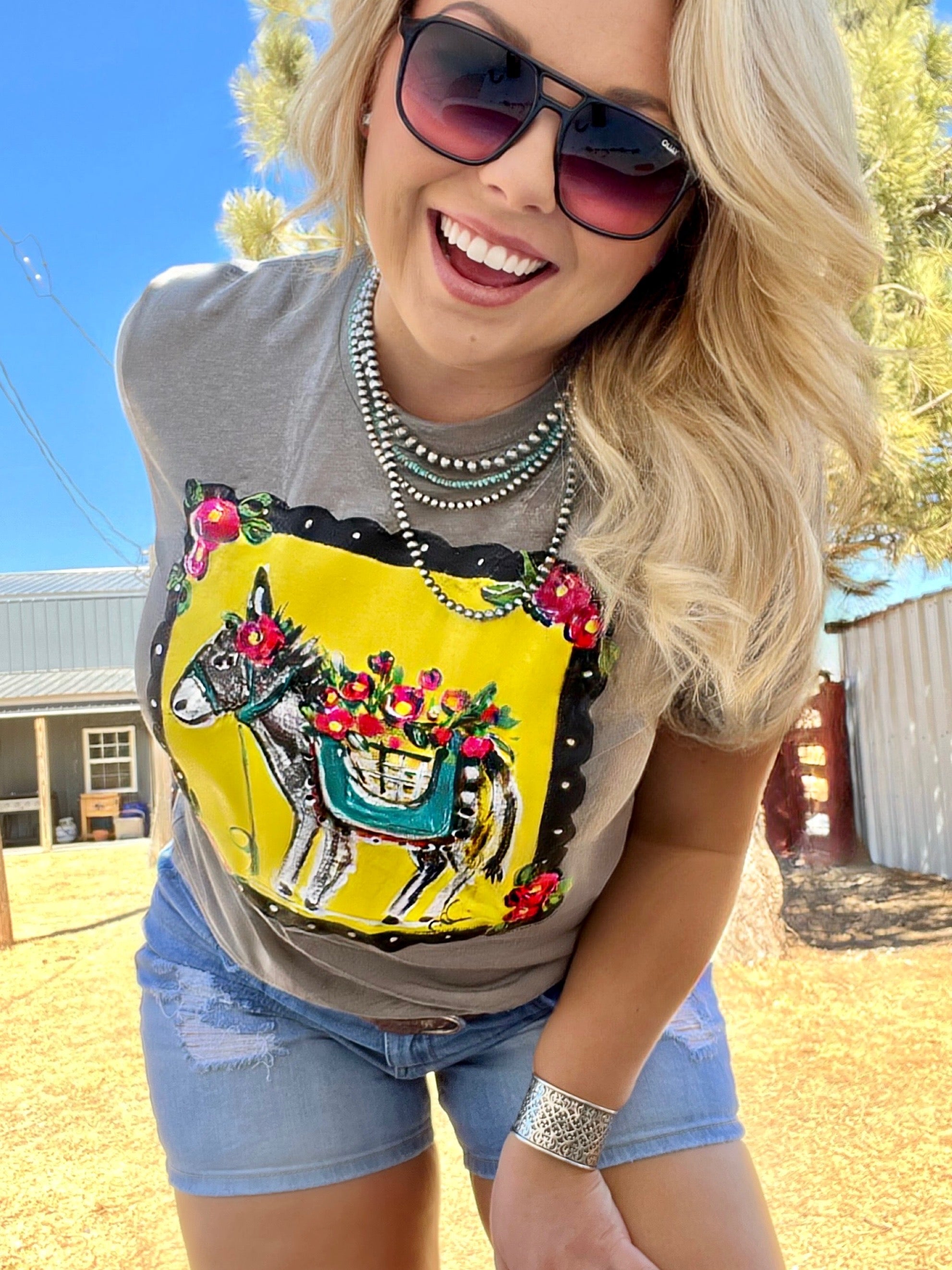 Callie Ann Stelter Hand Painted Burro