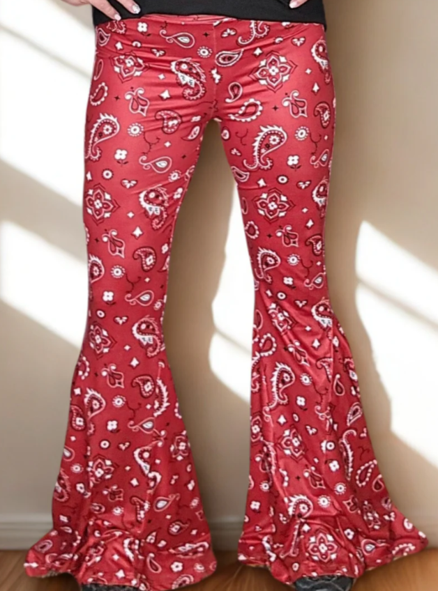 Sterling Kreek Bandana Babe Bell Bottom Pants