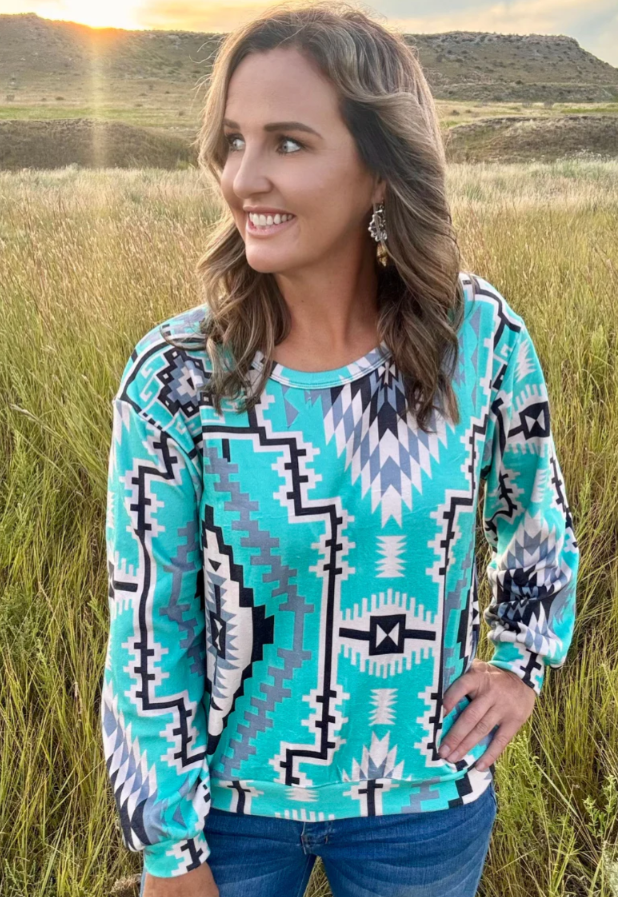 Sterling Kreek Blue Ridge Aztec Top