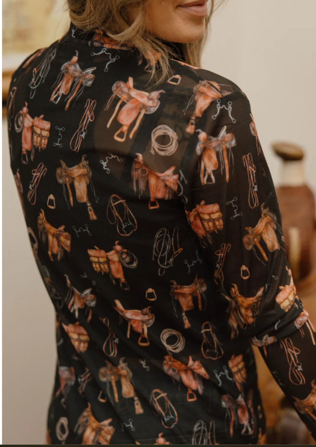 Saddle Room Mesh Top