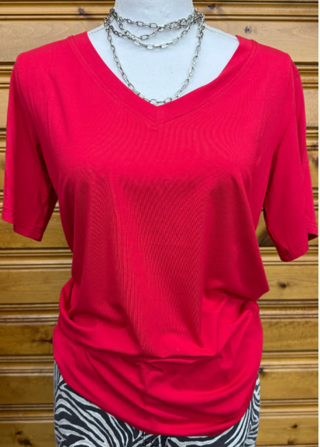 Simple Sterling Red Tee