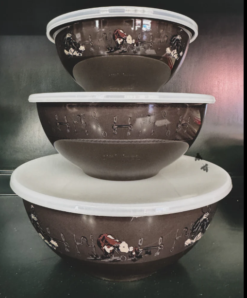 2Fly Bowl Set- Hereford With Lids