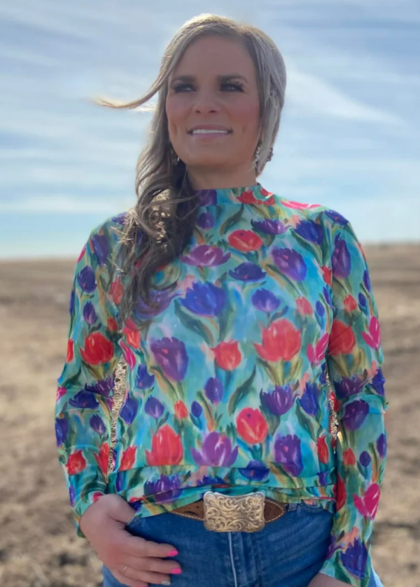Sterling Kreek Tulip Trail Mesh Top