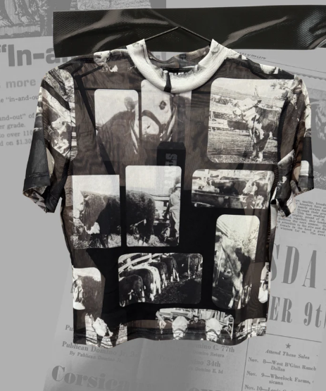 2Fly Hereford Print Mesh Top