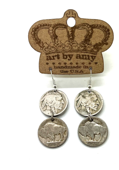 Buffalo Nickel Earrings
