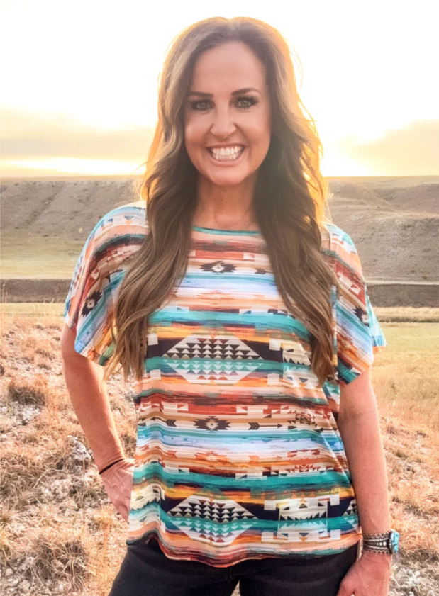 Sterling Kreek Aztec Days Mesh Top