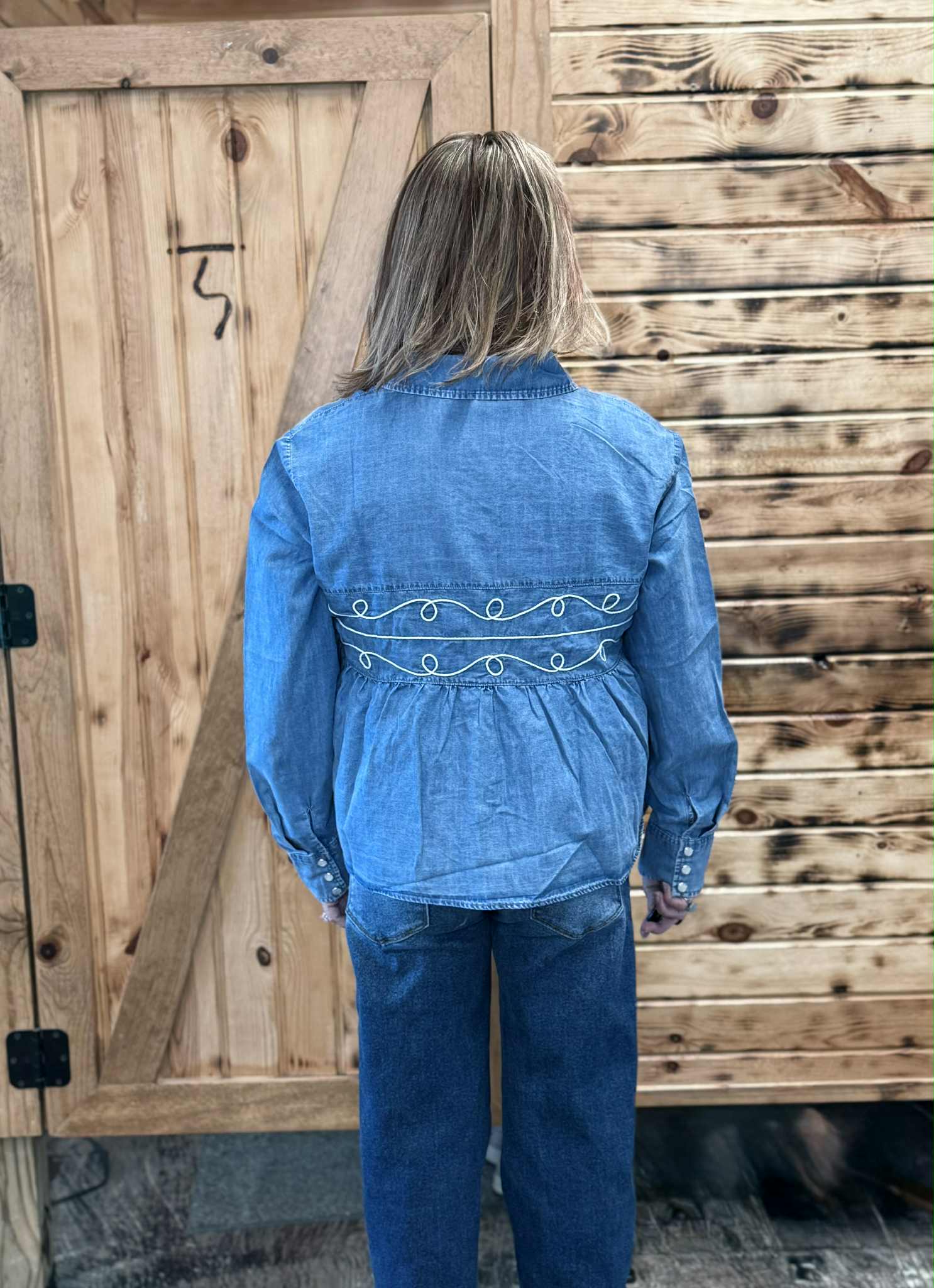 2fLY Loopty Lou Long Sleeve- Denim