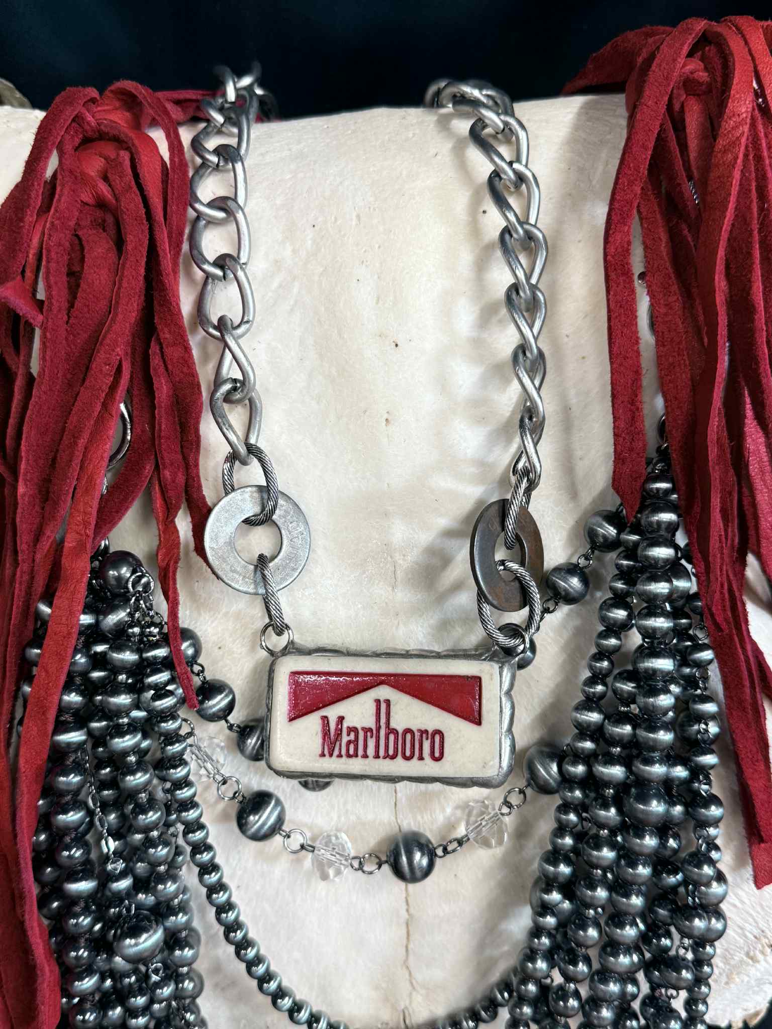 Vintage Antique Domino Brooklyn Necklace