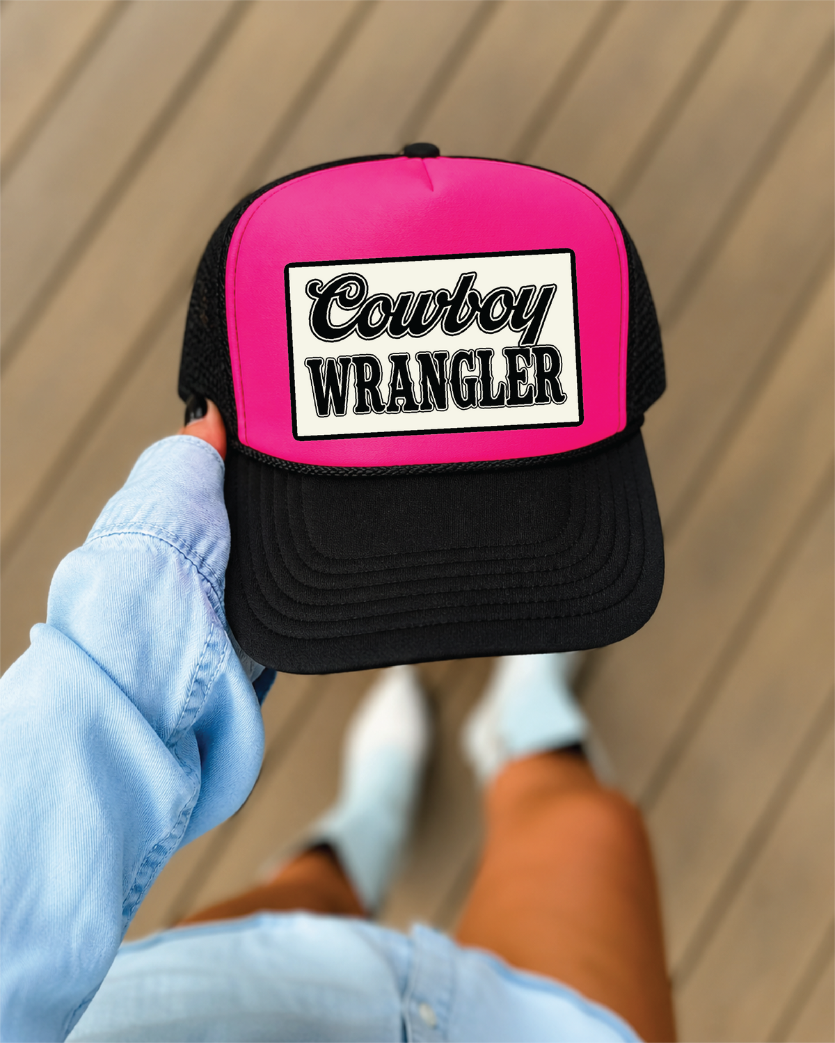 Wrangler Barbie Pink Bandana Print Trucker Hat Cap Adjustable BARBIE CHEETAH PRINT TRUCKER HAT (PINK/BLACK) – All Star Elite main image 2