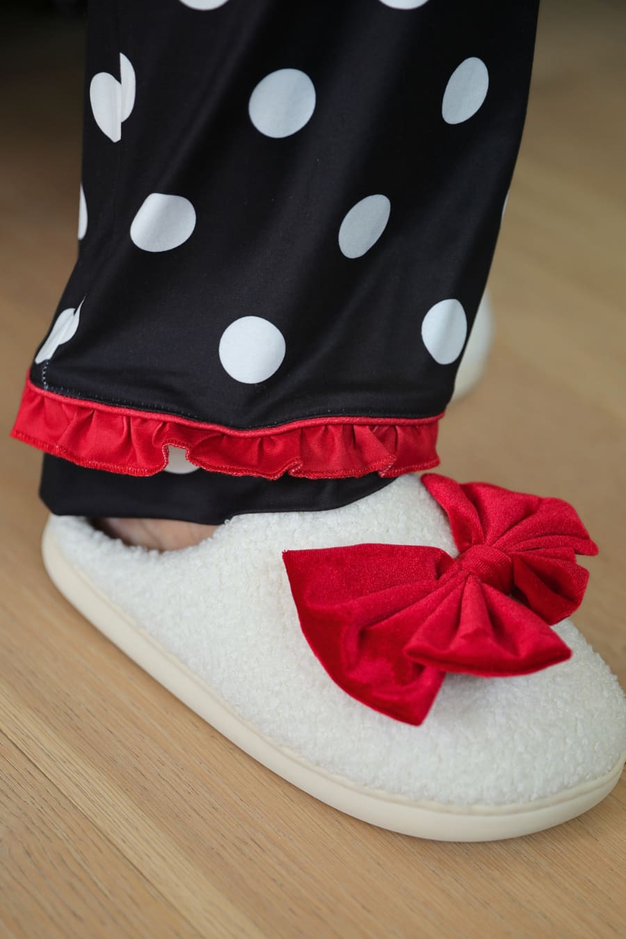 Dotty Darling Polka Dot Ruffle Pajama Set