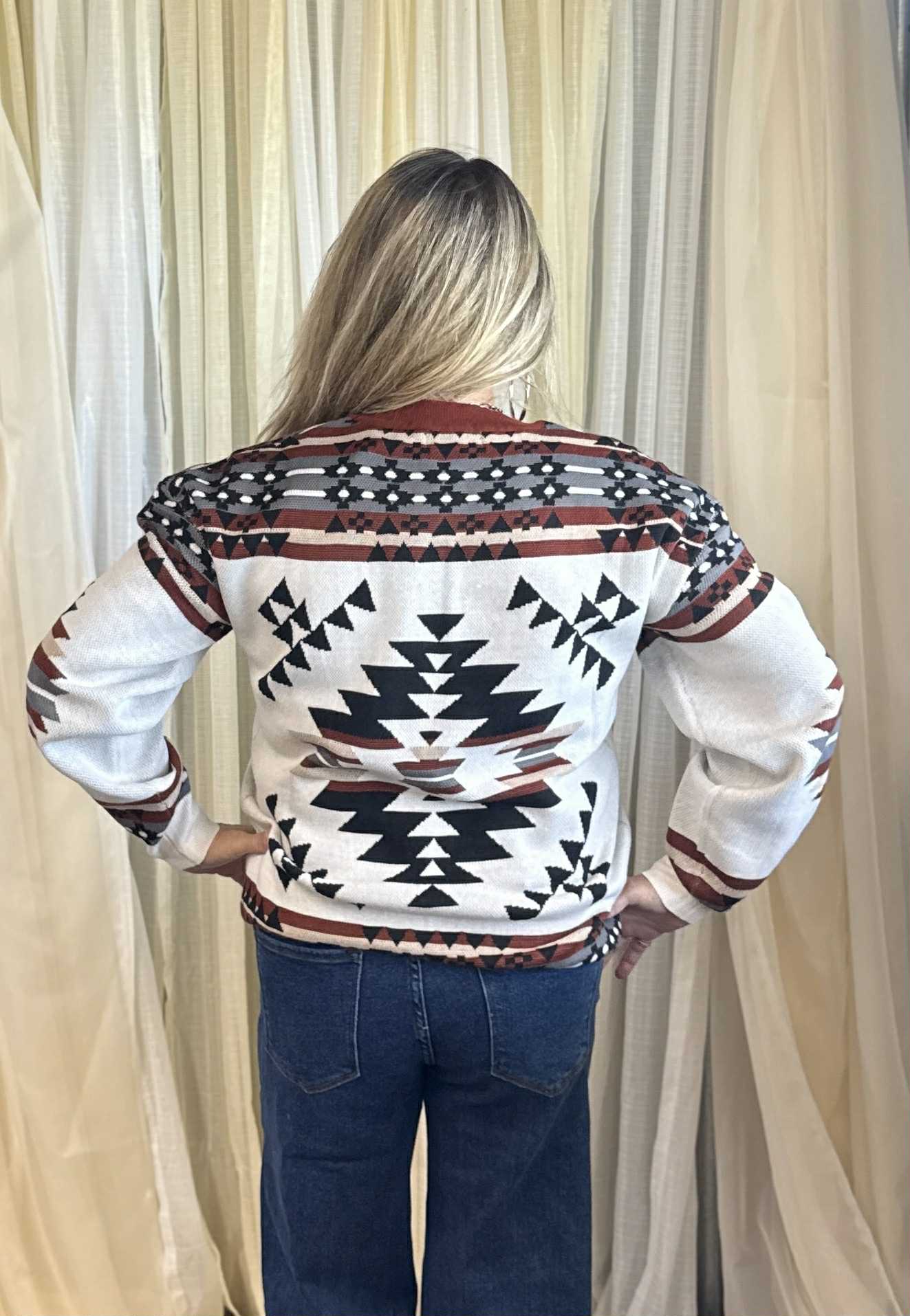 Sterling Kreek Lean on Me Aztec Sweater