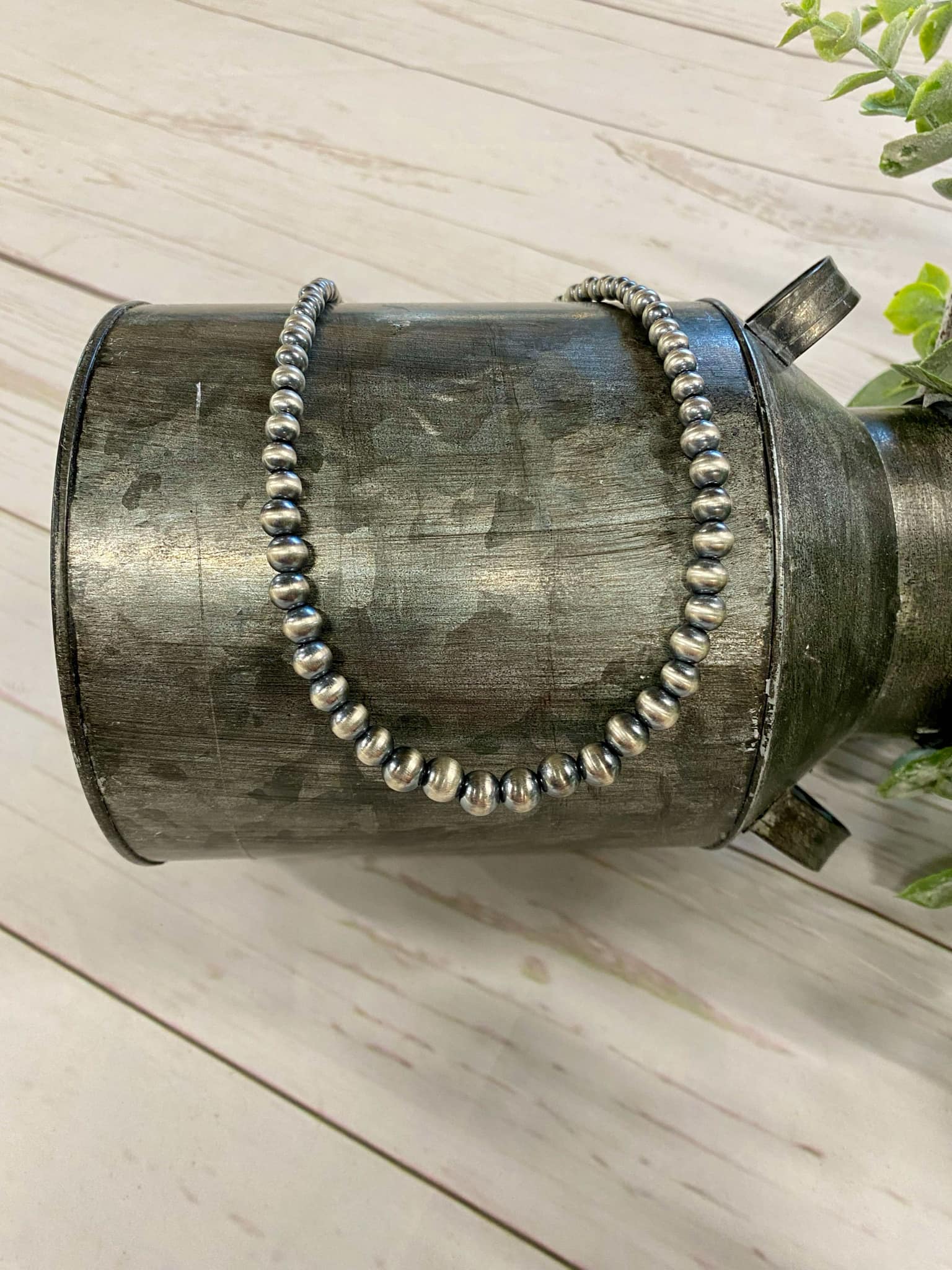 Sterling Silver Graduated Pearl Necklace 4-8mm