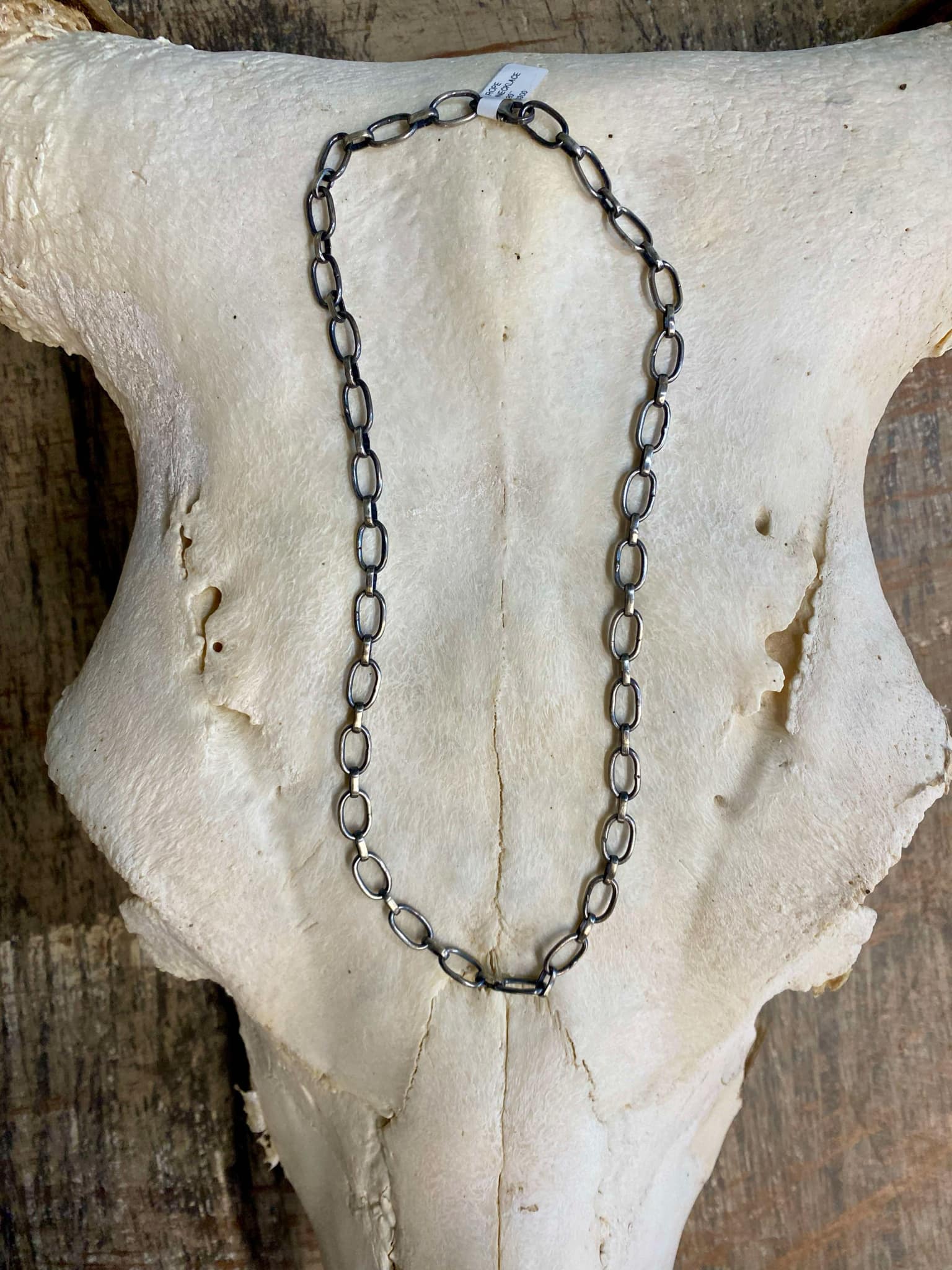Heavy Rope Chain Necklace- Sterling Silver