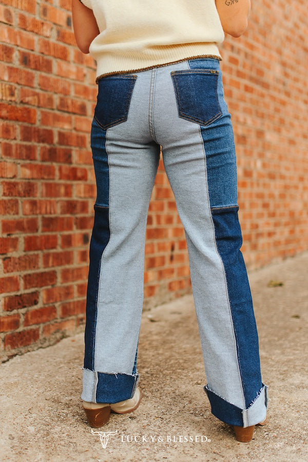 L&B Denim Patchwork Jeans