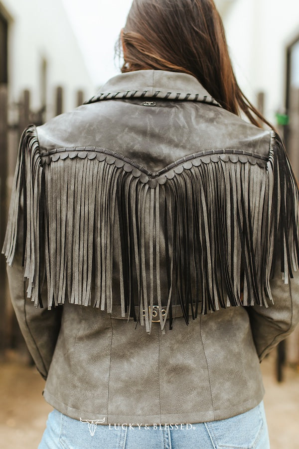 L&B Fringe Blazer JO386