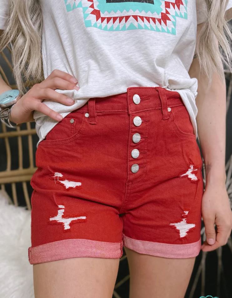 SALE- Tennessee Walking Shorts- Red