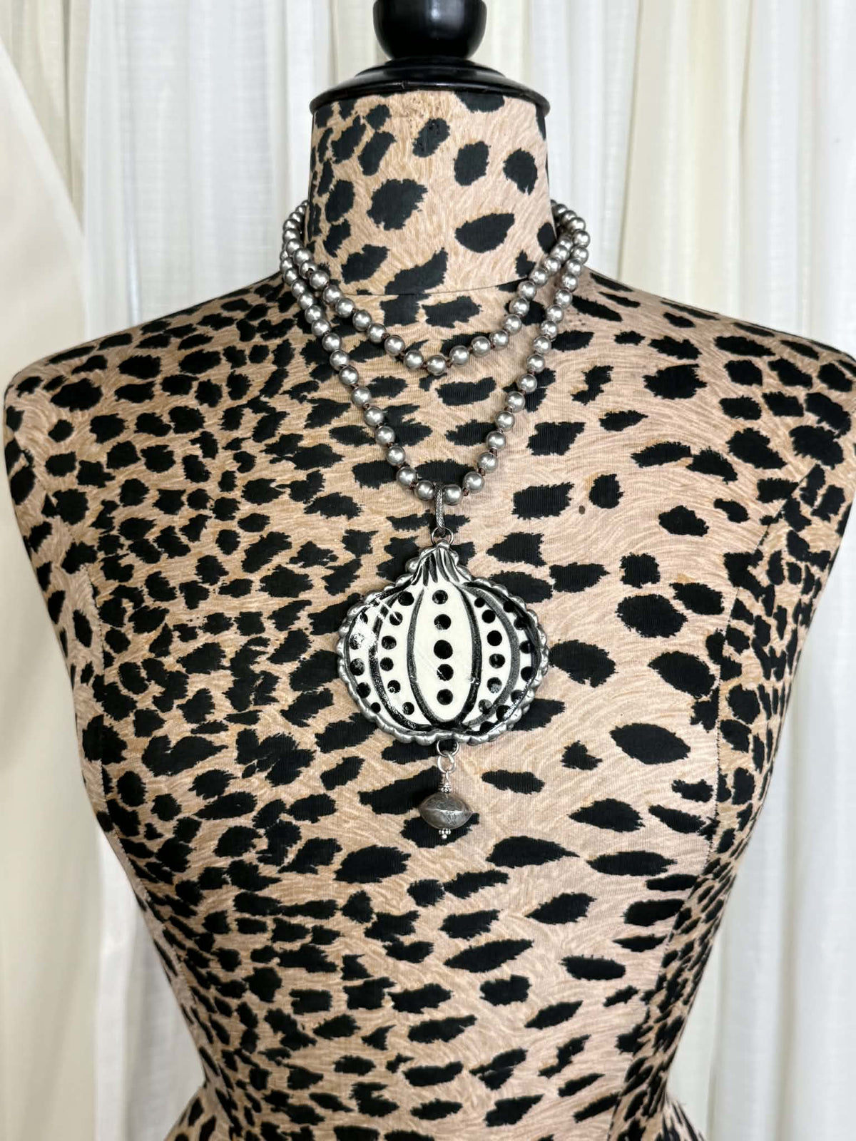 Art by Amy Pottery Pumpkin Necklace