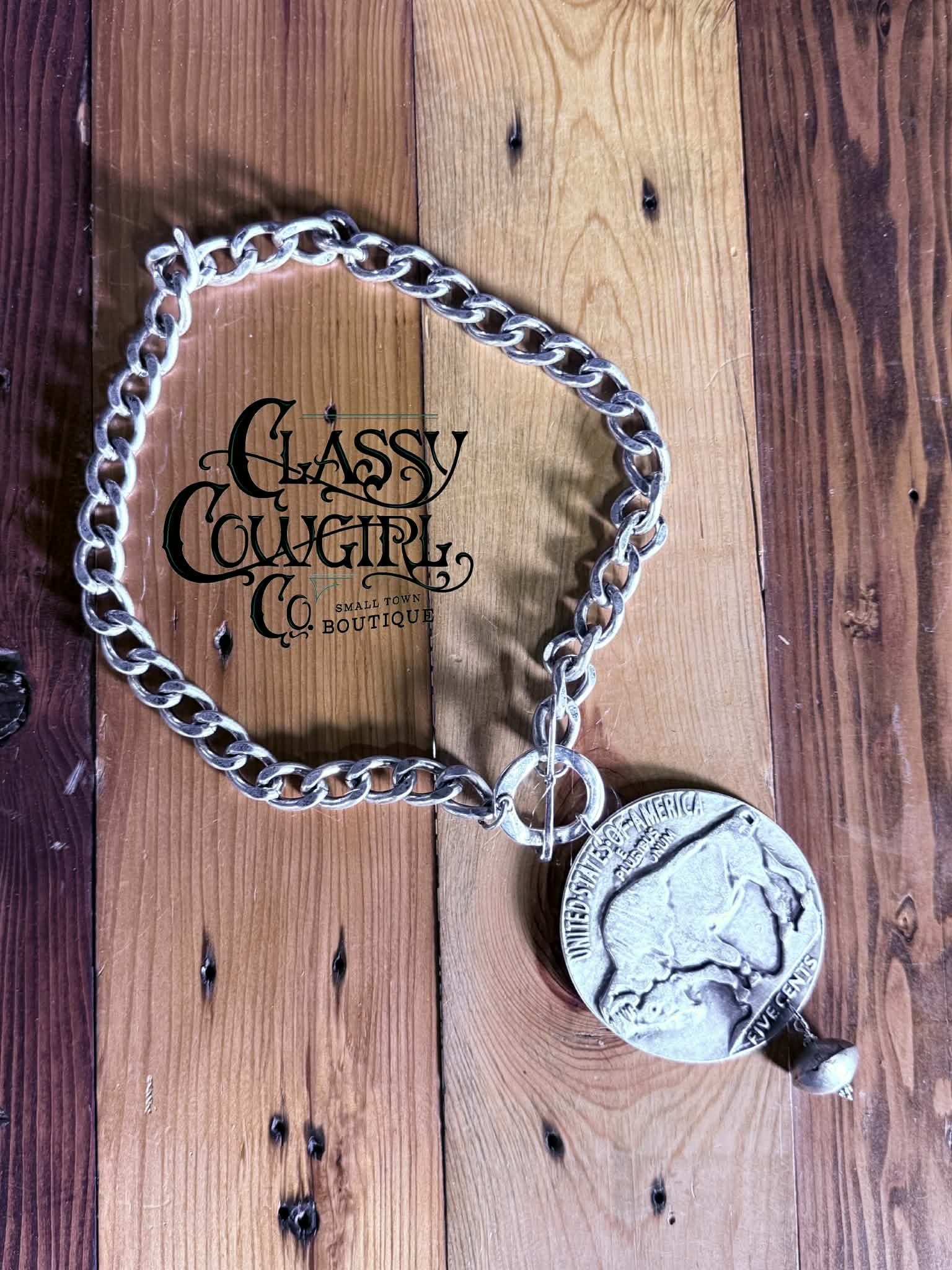 Art by Amy Big Buffalo Coin Necklace