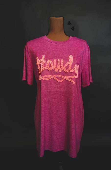 2Fly Howdy Brushed Embroidery Tee – Classy Cowgirl Co.