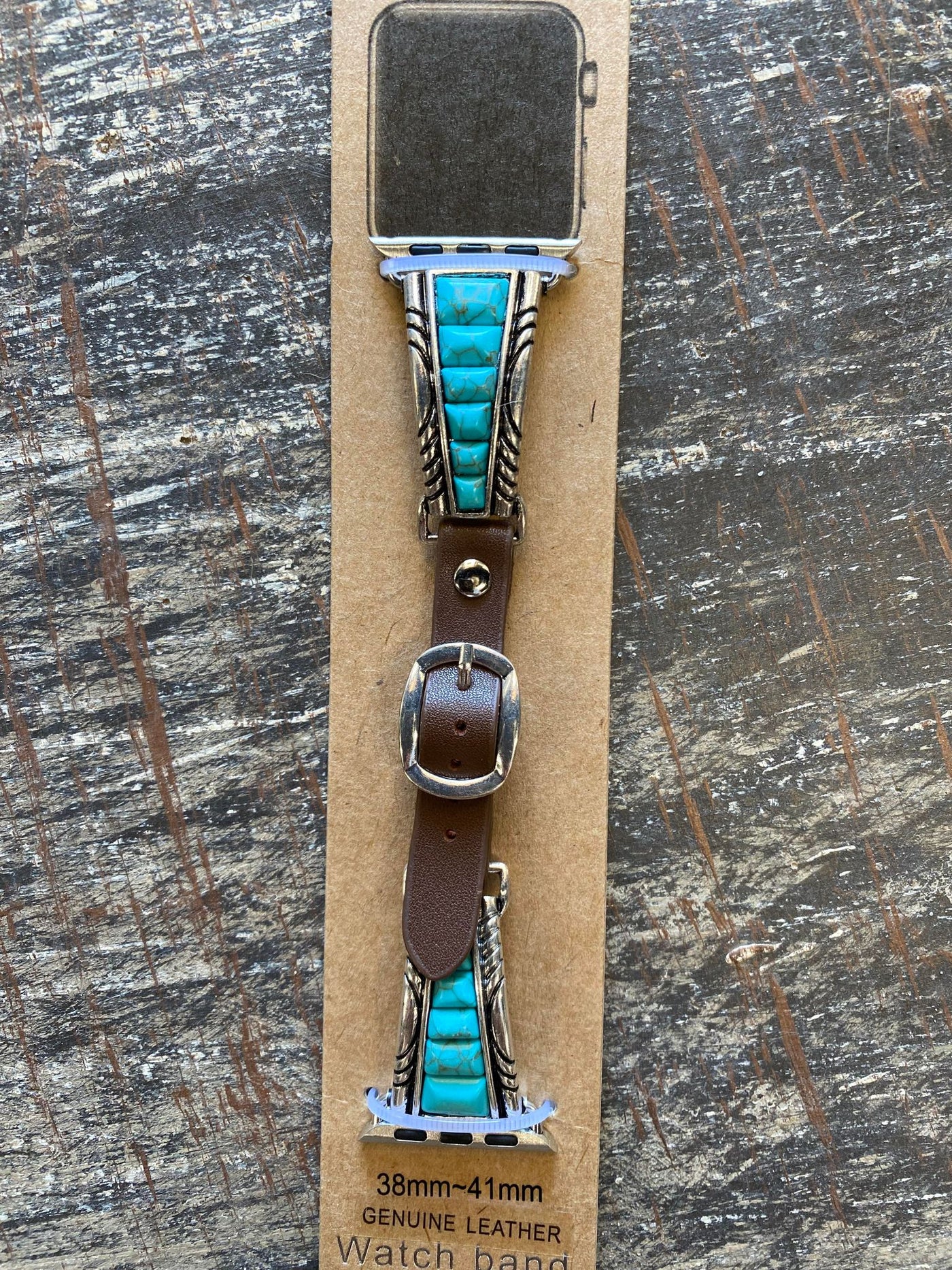 Faux Turquoise Stone Apple Watch Band