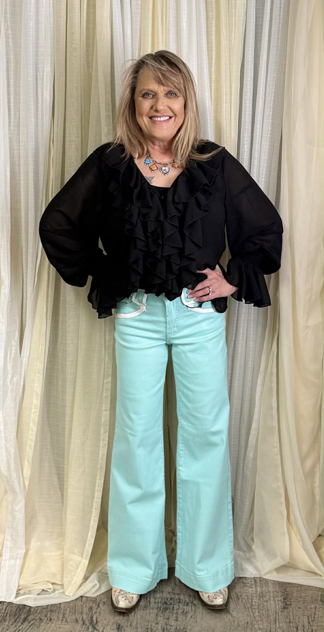 L&B Turquoise Dreams Mid Rise Jeans