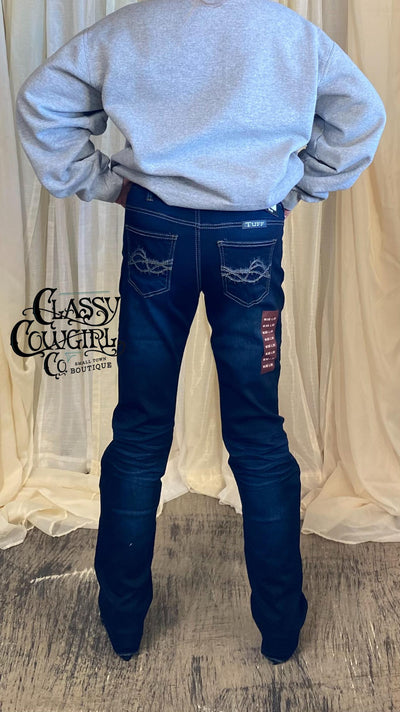 Cowgirl Tuff- DFMI Pull On Dark Wash jeans C01-PULDRK-DWH