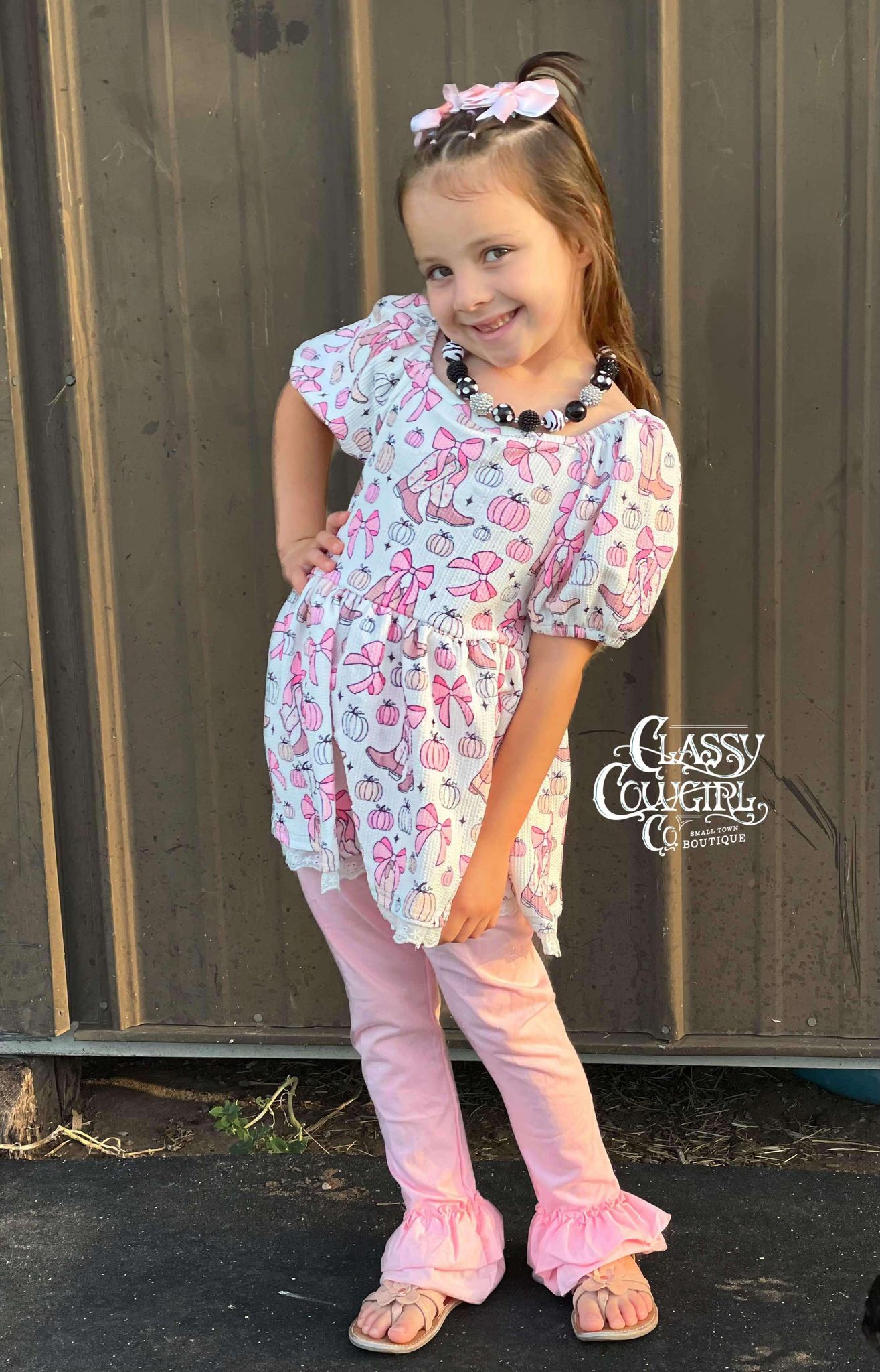 SALE- Kids Fall Cowgirl 2 Piece Set