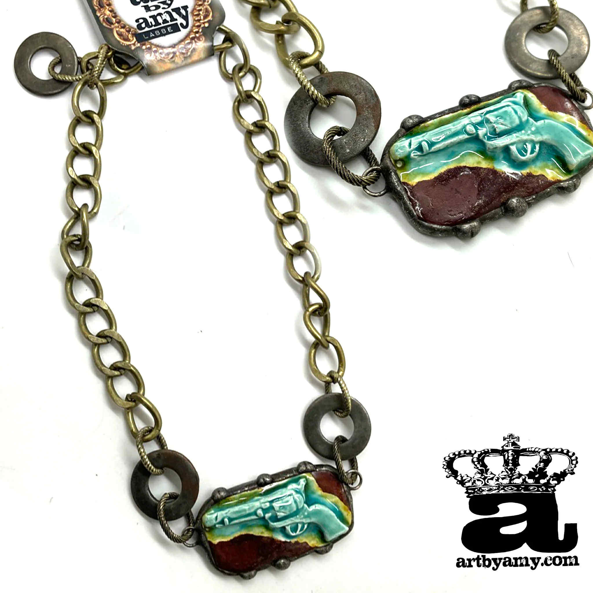 Art by Amy Pistol Brooklyn necklace