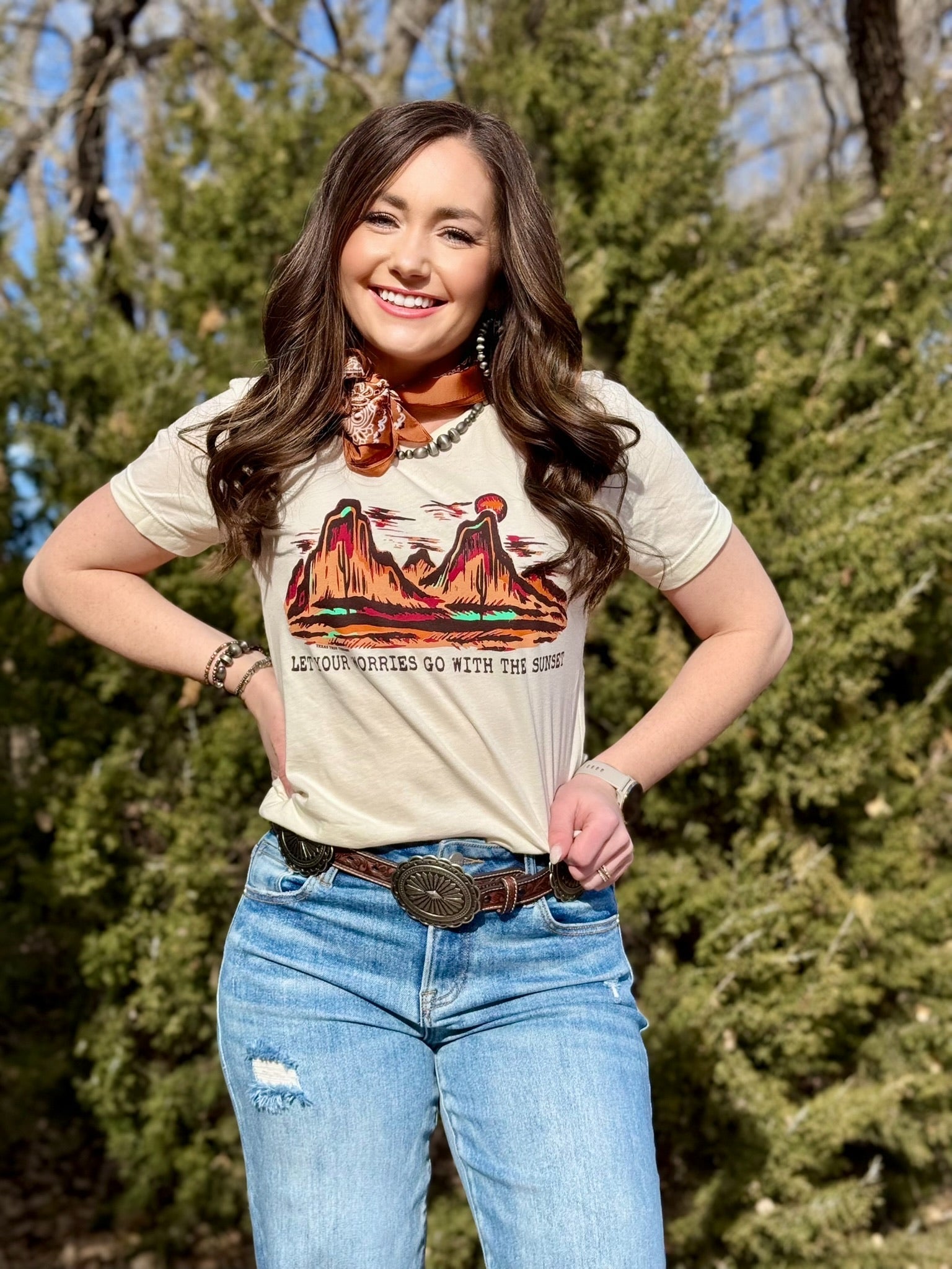 Lauren's Mesa Sunset Scene Tee