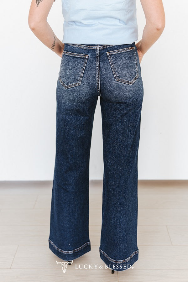 L&B Yee Haw Mid Rise Western Stitch Jeans  JE596-MW