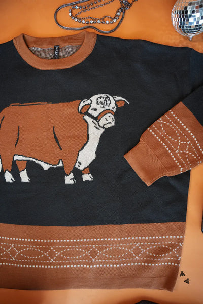 Rowdy Rojo Hereford Sweater