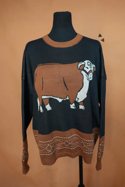 Rowdy Rojo Hereford Sweater