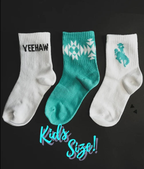 KIDS 2Fly sock Em Silly Socks- Crisp