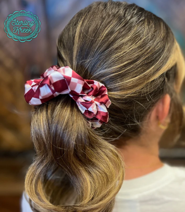 Pep Rally Scrunchie- Maroon