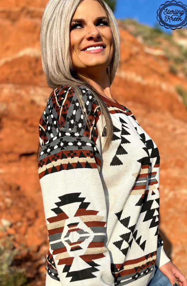 Sterling Kreek Lean on Me Aztec Sweater