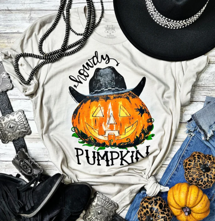 SALE- Howdy Pumpkin Tee