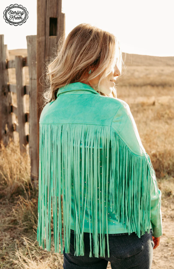 Sterling Kreek Shimmer & Shine Fringe Jacket