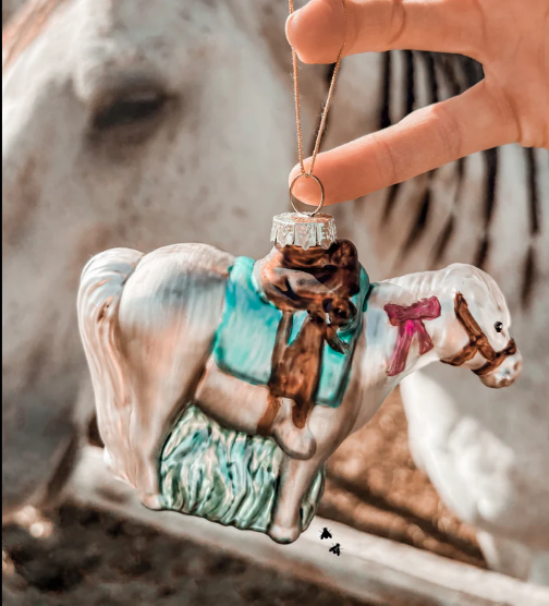 2Fly Pretty Pony Blown Glass Ornament