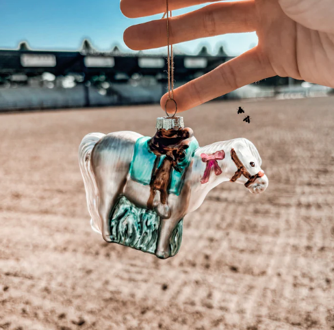 2Fly Pretty Pony Blown Glass Ornament