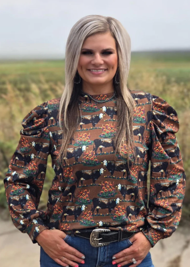 Sterling Kreek Deep in the Herd Long Sleeve Top