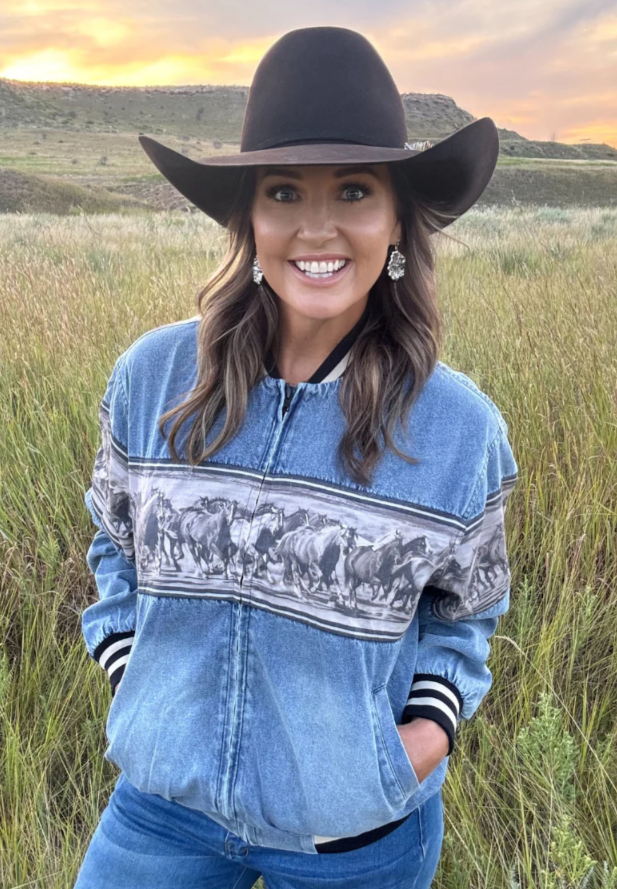 Remuda Rush Denim Bomber Jacket