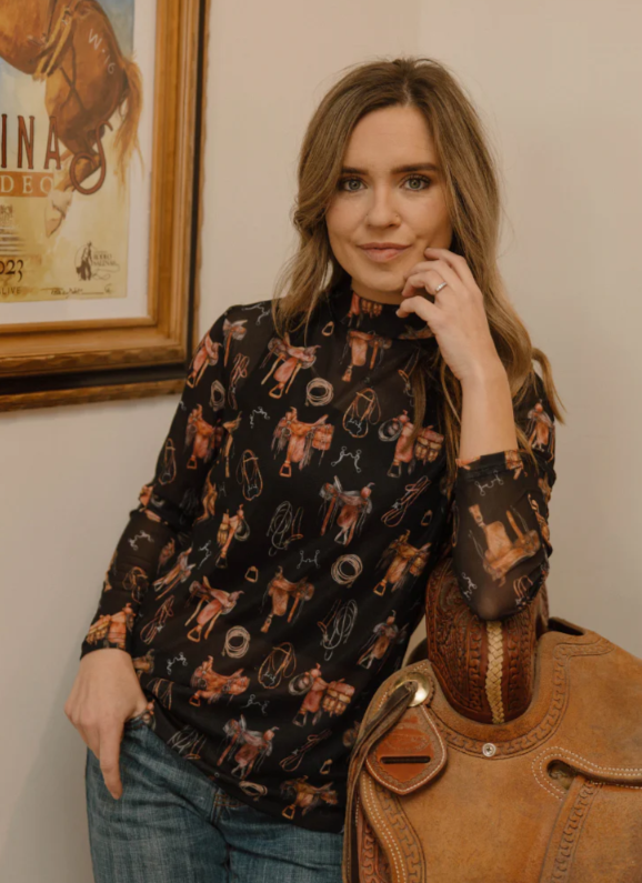 Saddle Room Mesh Top