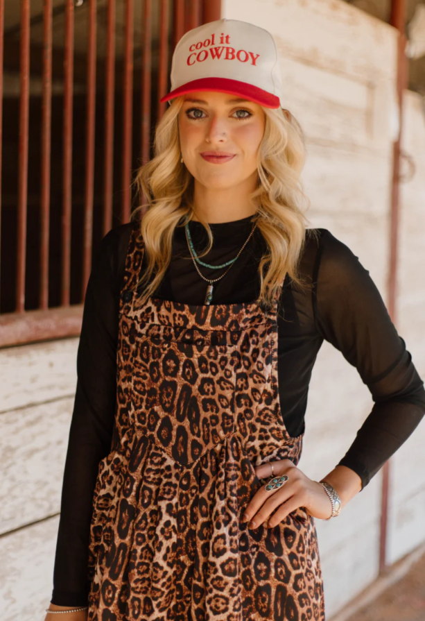 Sterling Kreek Range & Roar Leopard Print Jumpsuit