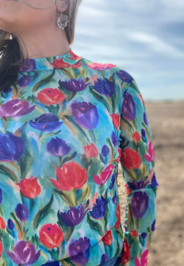 Sterling Kreek Tulip Trail Mesh Top